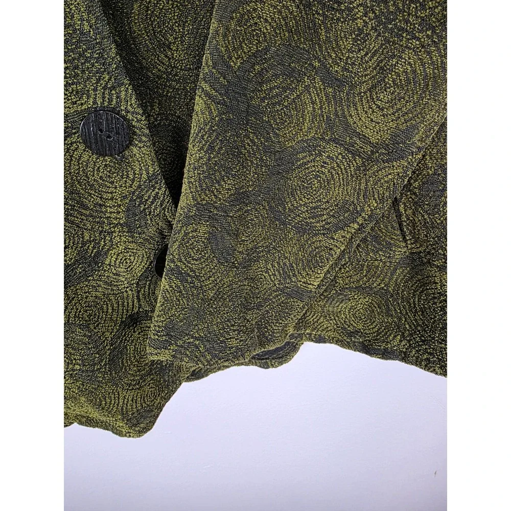 Brie Kriebel Clothing Women's XS‎ Green Textured Embroidered Jacket